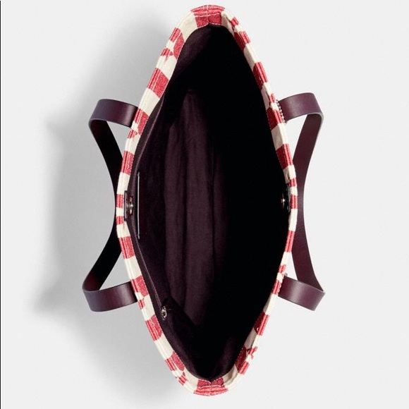 🎁Coach Tote With Stripe Star Print - Picture 3 of 3